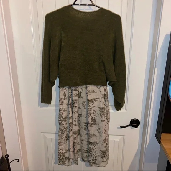 Linen dress and sweater set - Picture 6 of 8